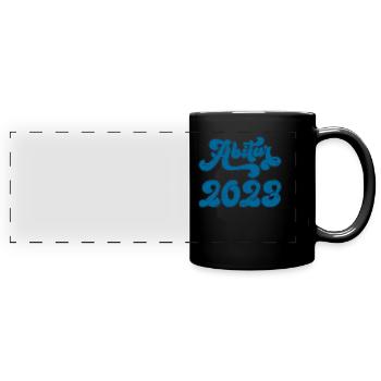 Abi 2023 Abitur Abiturienten - Panorama-Tasse farbig - Schwarz - Vorne