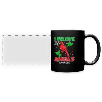Kardinal Rotkardinal Vogel Roter Kardinal - Panorama-Tasse farbig - Schwarz - Vorne