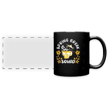 Spring Break Squad Sommerferien Spring Break - Panorama-Tasse farbig - Schwarz - Vorne