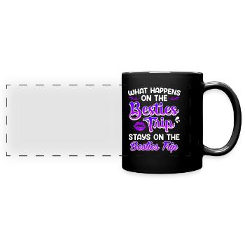 Besties Trip Freunde Sommerurlaub Spring Break - Panorama-Tasse farbig - Schwarz - Vorne