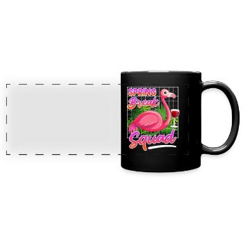 Spring Break Squad Sommerferien Spring Break - Panorama-Tasse farbig - Schwarz - Vorne
