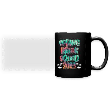 Spring Break Squad Sommerferien Spring Break - Panorama-Tasse farbig - Schwarz - Vorne
