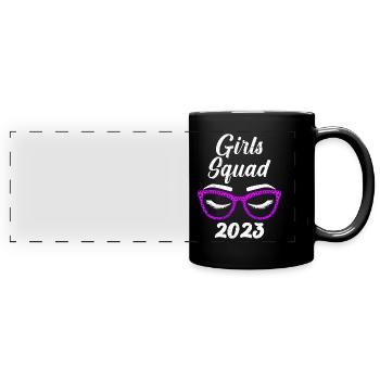 Girls Squad 2023 Mädelstrip Urlaub Spring Break - Panorama-Tasse farbig - Schwarz - Vorne