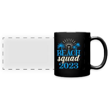 Beach Squad 2023 Holiday Friends Spring Break - Full Colour Panoramic Mug - black - Front