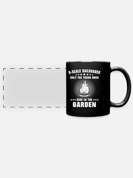 Gartenbahn Modellbahn Spur G - Panorama-Tasse farbig - Schwarz