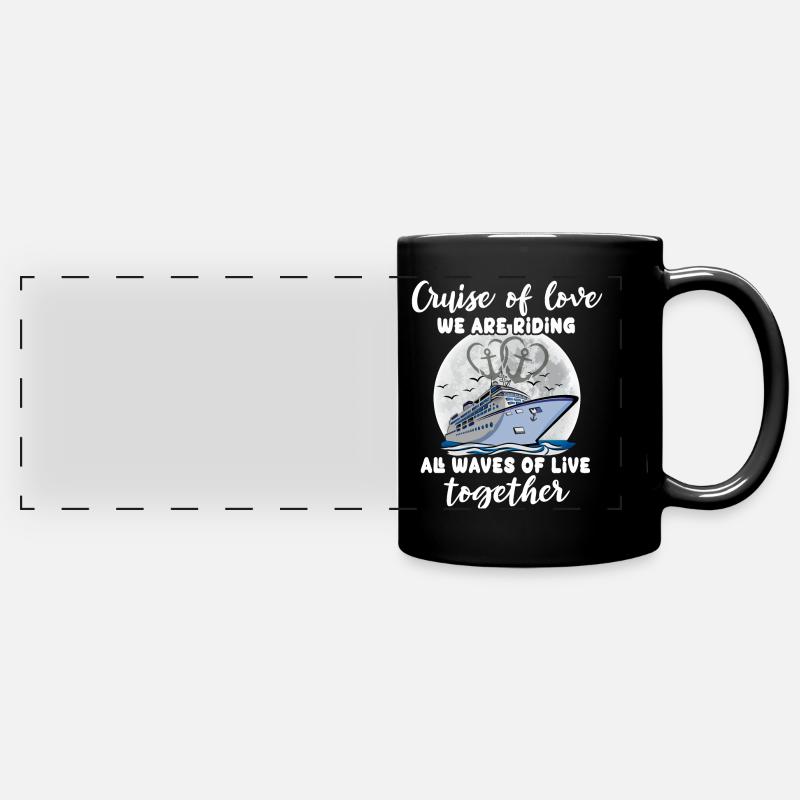 Croisière ensemble - Mug panoramique uni - noir