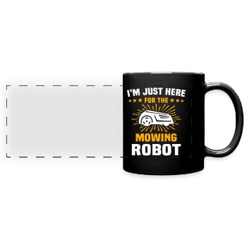 Tondeuse à gazon robotisée Tondeuse à gazon robotisée - Mug panoramique uni - noir - Devant
