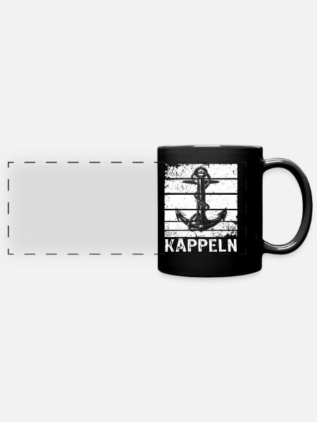 Kappeln Sprüche Kappelner Spruch - Panorama-Tasse farbig - Schwarz