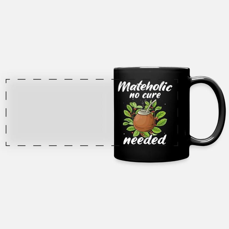 Yerba mate - Full Colour Panoramic Mug - black