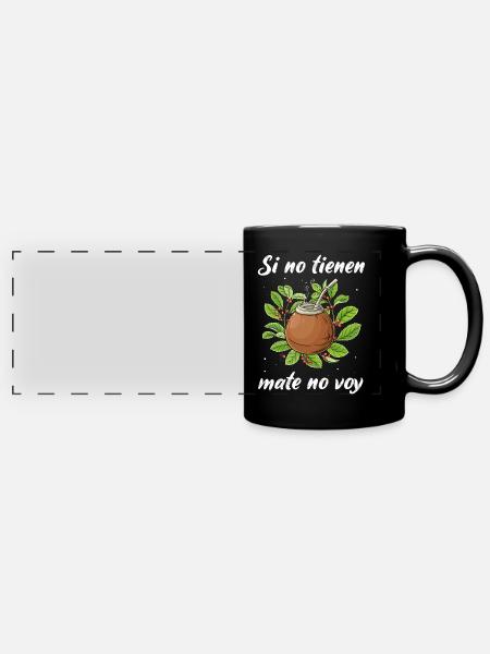 Mate Tee Yerba Teetrinker - Panorama-Tasse farbig - Schwarz