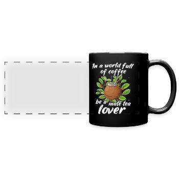 Mate Tee - Panorama-Tasse farbig - Schwarz - Vorne