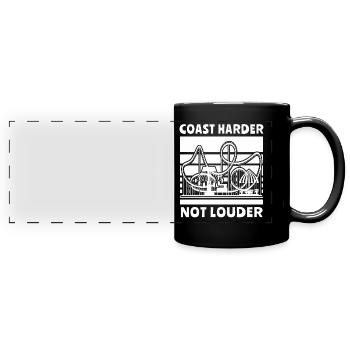 Roller coaster - Full Colour Panoramic Mug - black - Front