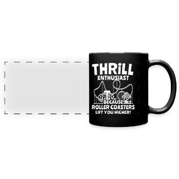 Roller coaster - Full Colour Panoramic Mug - black - Front