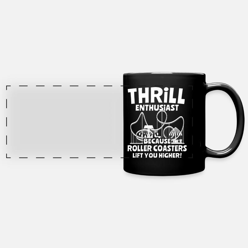 Roller coaster - Full Colour Panoramic Mug - black