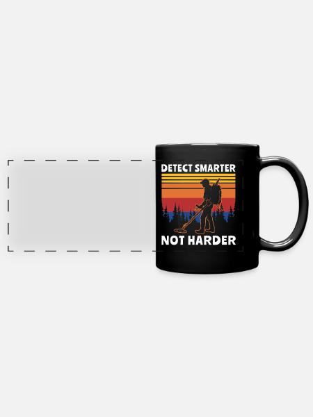 Metalldetektor - Panorama-Tasse farbig - Schwarz