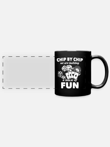 Casino - Panorama-Tasse farbig - Schwarz