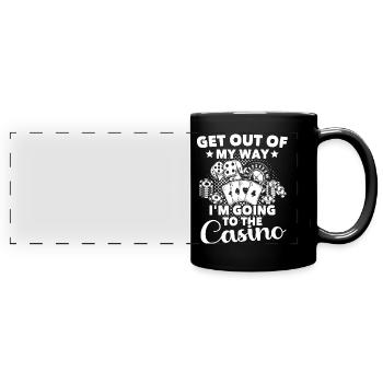 Casino Gambling - Full Colour Panoramic Mug - black - Front