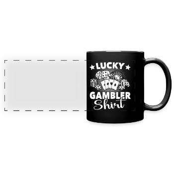 Casino Gambling - Full Colour Panoramic Mug - black - Front