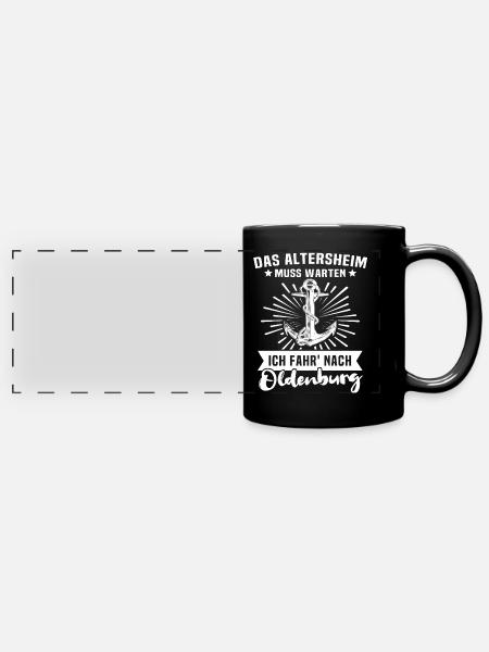 Oldenburg Oldenburger - Panorama-Tasse farbig - Schwarz