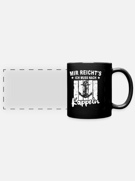 Kappeln - Panorama-Tasse farbig - Schwarz