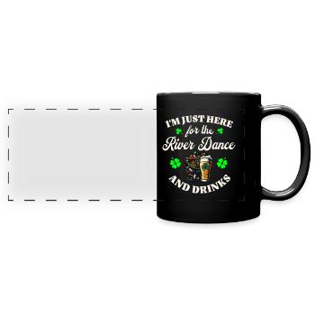 Irish Ireland St. Patrick's Day - Full Colour Panoramic Mug - black - Front