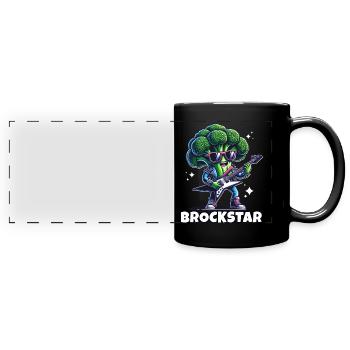 Broccoli Rocker - Full Colour Panoramic Mug - black - Front