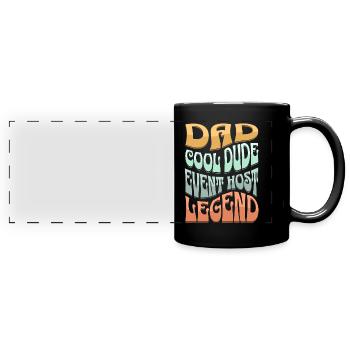 Papa Event Host - Full Colour Panoramic Mug - black - Front