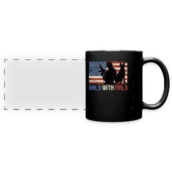 Malinois Women's GALS WITH MALS Belgian - Full Colour Panoramic Mug - black - Front