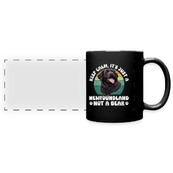 Newfoundland STAY COOL NO GRIZZLY BEAR ONLY - Full Colour Panoramic Mug - black - Front