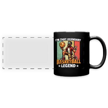 Basketball Legend - Full Colour Panoramic Mug - black - Front