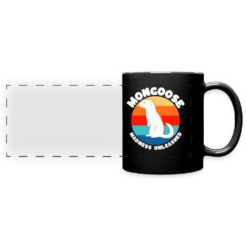 Dictons de suricate - Mug panoramique uni - noir - Devant