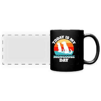 Mongoose Sayings - Full Colour Panoramic Mug - black - Front