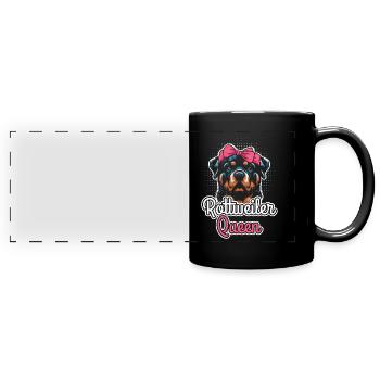 ROTTWEILER QUEEN Rottie Propriétaire Rotti Femmes Rotti - Mug panoramique uni - noir - Devant