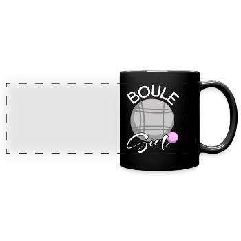 Boule Girl - Full Colour Panoramic Mug - black - Front