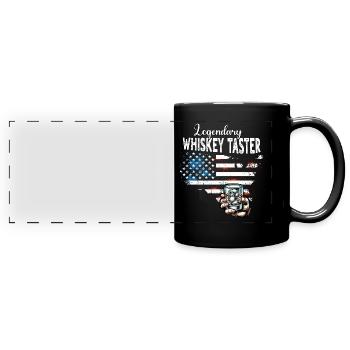 Whiskey Drinker US - Full Colour Panoramic Mug - black - Front