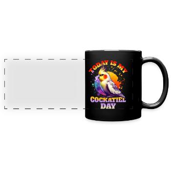 Dictons de calopsitte - Mug panoramique uni - noir - Devant