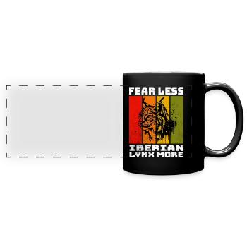 Lynx ibérique Iberischer Luchs - Mug panoramique uni - noir - Devant
