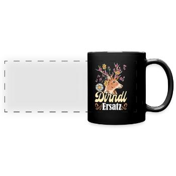 DIRNDL ERSATZ Chemise Traditionnelle Femme Munich - Mug panoramique uni - noir - Devant