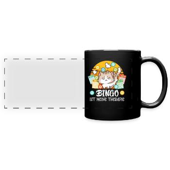 LE BINGO EST MA THÉRAPIE Bingo amusant - Mug panoramique uni - noir - Devant