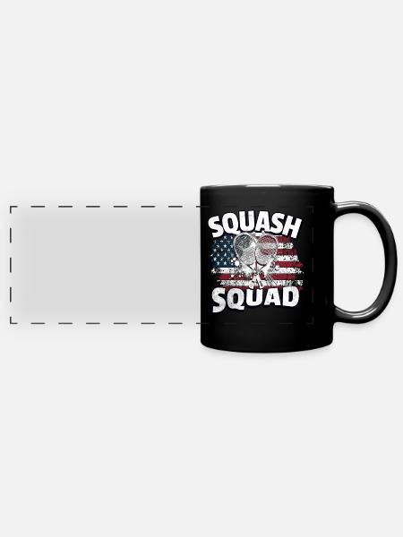 Squash Legende - Panorama-Tasse farbig - Schwarz