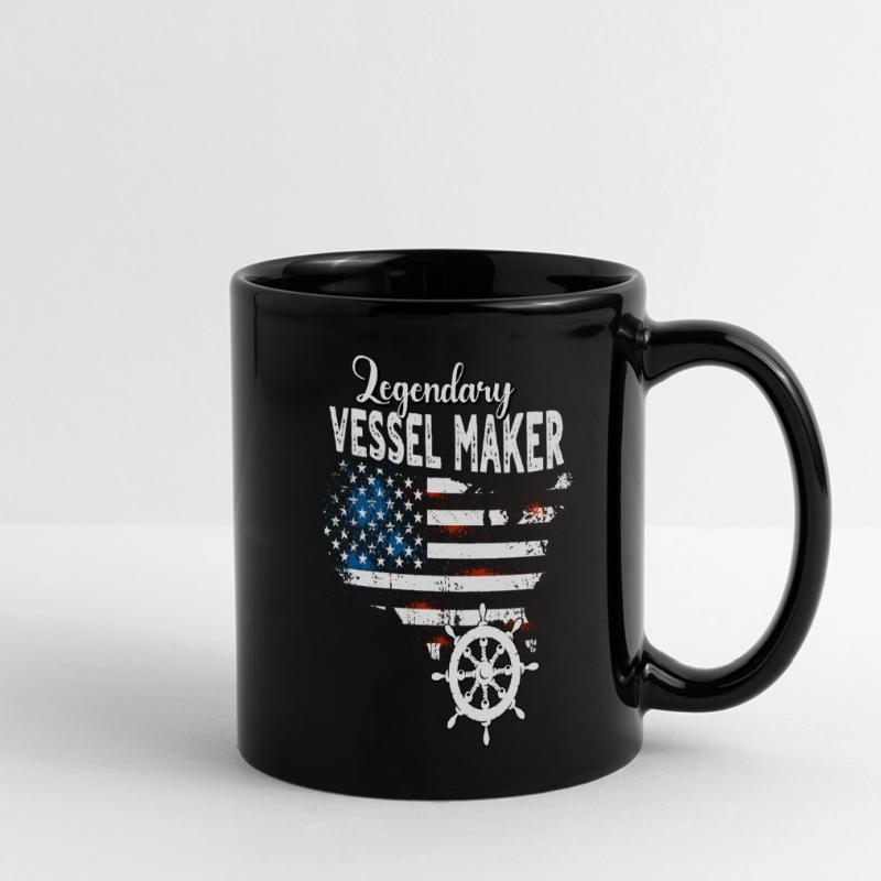 Constructeurs navals US Mug panoramique uni