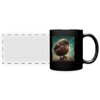 Kiwi Oiseau Kiwi Vogel - Mug panoramique uni - noir - Devant