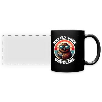 Dicton néo-zélandais - Mug panoramique uni - noir - Devant