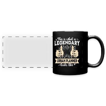 Legendary urban planner - Full Colour Panoramic Mug - black - Front