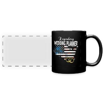 Wedding Planner US - Full Colour Panoramic Mug - black - Front