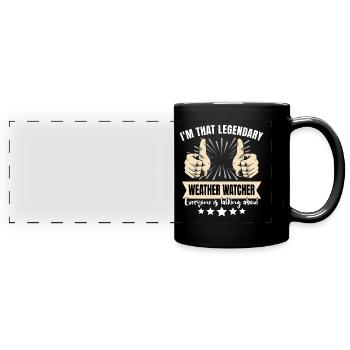 Legendary weather observer - Full Colour Panoramic Mug - black - Front
