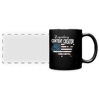 Content Creator US - Full Colour Panoramic Mug - black - Front