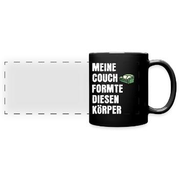 Speak Couch Body - Full Colour Panoramic Mug - black - Front