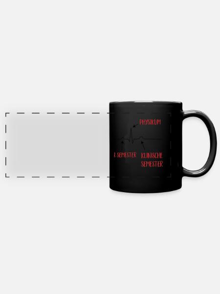 Medizinstudium - Panorama-Tasse farbig - Schwarz