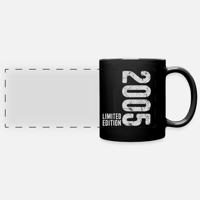 20ème Anniversaire Jeunes Filles 20 Ans 2005 - Mug panoramique uni - noir